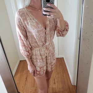 Audray 3+1 Deep V-Neck Romper Size S